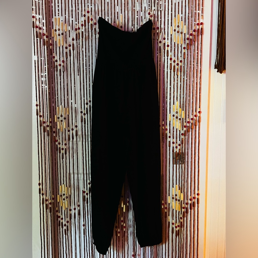American Eagle Outfitters Black Strapless Jumpsuit